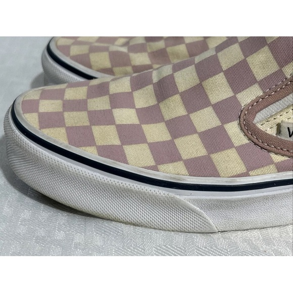 Vans Off The Wall Checkered Slip-On size 5.5 Men/ 7 Women Light Blue And White. - Picture 2 of 15